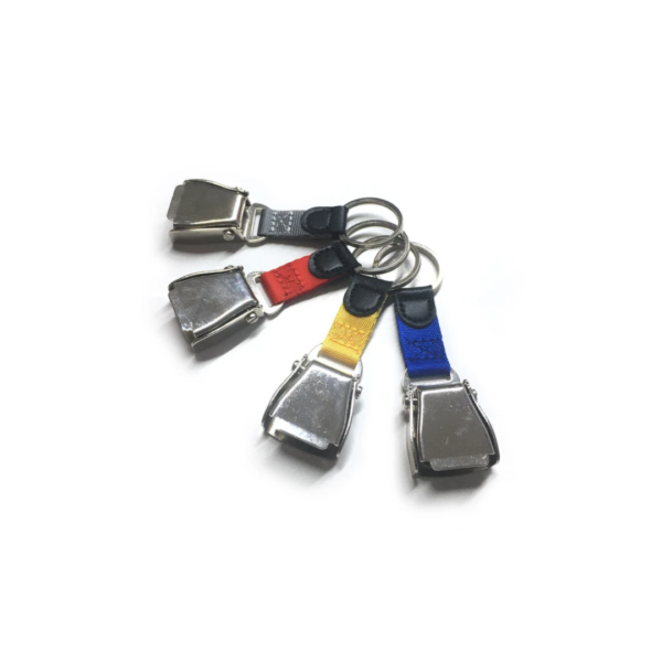 Innovative aviation seatbelt buckle keychain